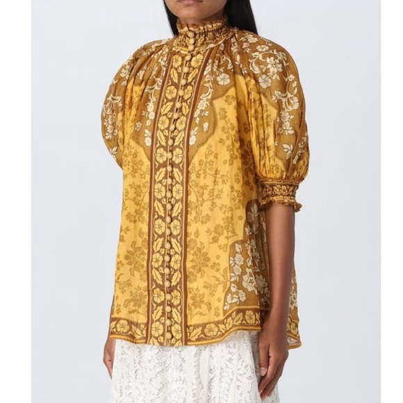 ZIMMERMANN
Raie Short Sleeve Blouse - Picture 7 of 10